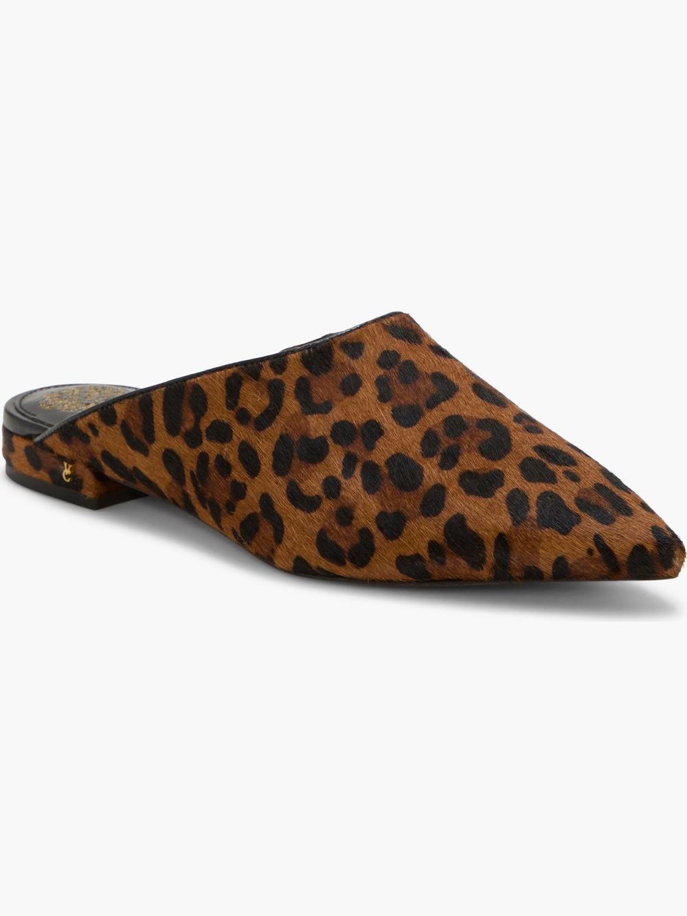 Vince Camuto Leopard-Print Arlette Genuine Calf Hair Mule NWT